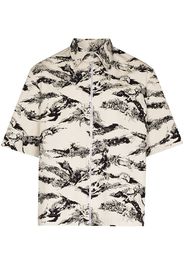 Givenchy GIV TIGER CAMO ALLOVER SS SHT WHT - White