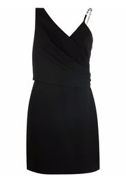 Givenchy chain-strap asymmetric-neck dress - Black