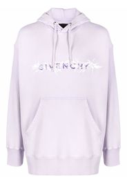 Givenchy Barbed Wire printed hoodie - Purple