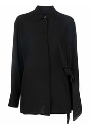 Givenchy scarf-detail silk skirt - Black