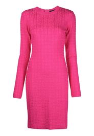 Givenchy monogram-pattern knitted midi dress - Pink