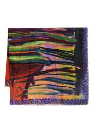Givenchy abstract-print frayed scarf - Multicolour