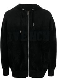 Givenchy logo-print zip-up hoodie - Black