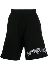 Givenchy logo-print track shorts - Black