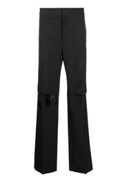 Givenchy distressed wool trousers - Grey