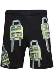 Givenchy 4G Padlock-print bermuda shorts - Black