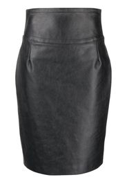 Givenchy buckle-detail leather pencil skirt - Black