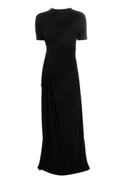 Givenchy gathered short-sleeve maxi dress - Black