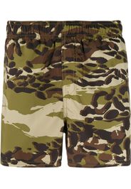 Givenchy camouflage-print swim shorts - Green
