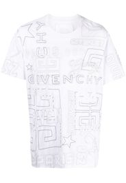 Givenchy embroidered-design cotton T-shirt - White