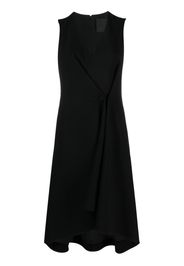 Givenchy pleated buttoned cady dress - Black