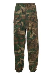 Givenchy camouflage-print cotton cargo trousers - Brown