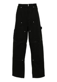 Givenchy detachable-panels wide-leg jeans - Black