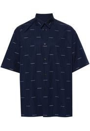 Givenchy logo-print cotton shirt - Blue