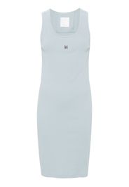 Givenchy 4G plaque ribbed tank dress - Blue