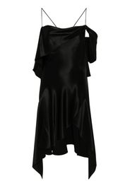 Givenchy one-shoulder silk dress - Black