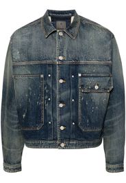Givenchy distressed denim jacket - Blue