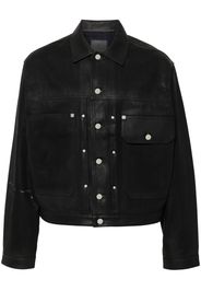 Givenchy coated denim jacket - Black