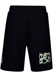 Givenchy logo-print boxy cotton shorts - Black