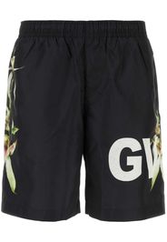Givenchy logo-print swim shorts - Black