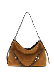 Givenchy medium Voyou suede shoulder bag - Brown
