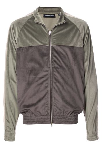 Malo roll-neck sweater Varsity zip-up jacket - Green