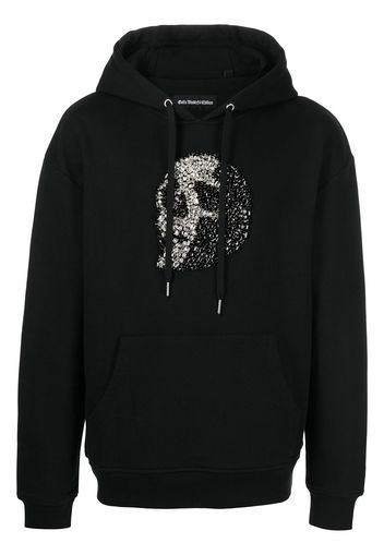 God's Masterful Children crystal-skull drawstring hoodie - Black