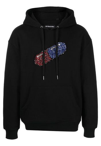 God's Masterful Children Pill crystal-embellished hoodie - Black