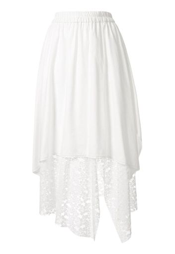 overlay mesh lace skirt