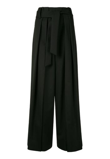 paperbag wide-leg trousers