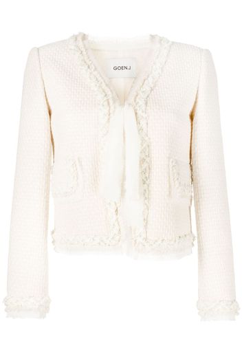 Goen.J long sleeve blazer - White