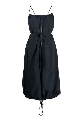 Goen.J zip-embellished balloon taffeta dress - Black