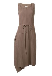 asymmetric drape shift dress