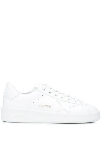 Pure leather low-top sneakers