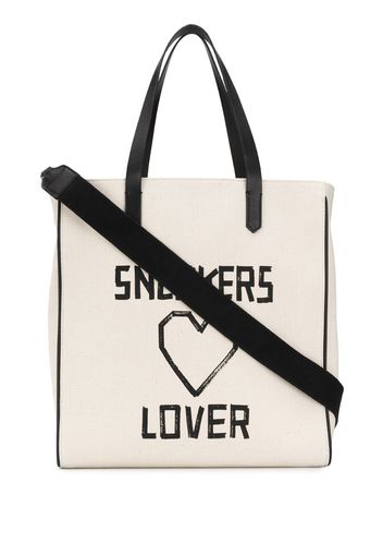 graphic-print tote bag