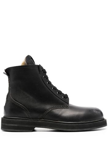 Golden Goose leather lace-up boots - Black