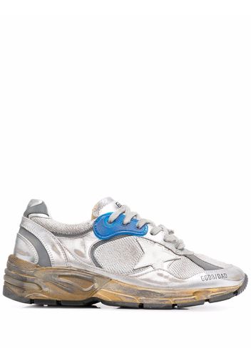 Golden Goose Running Sole distressed-effect sneakers - Grey