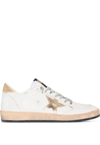 Golden Goose logo-patch lace-up sneakers - White