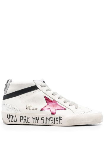 Golden Goose star-patch hi-top sneakers - White