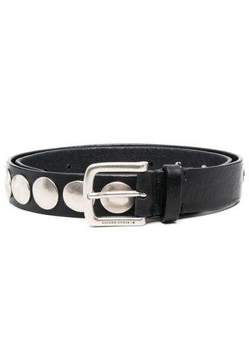 Golden Goose leather studded belt - Black