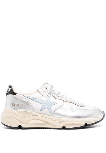 Golden Goose Running Sole metallic sneakers - White