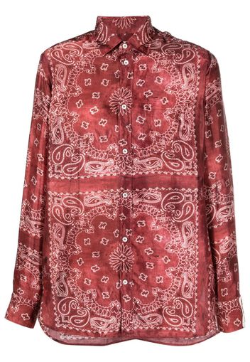 Golden Goose bandana-print shirt - Red