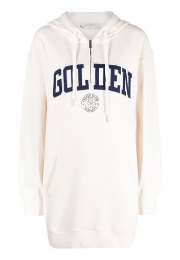 Golden Goose logo appliqué hoodie dress - Neutrals