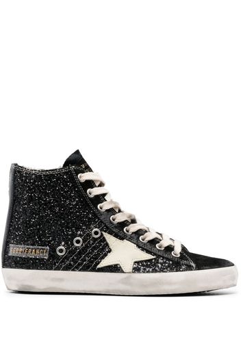 Golden Goose Francy glitter-detailing sneakers - Black