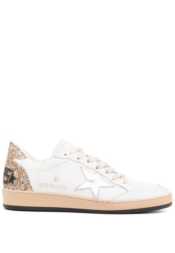 Golden Goose Ball-Star glitter low-top sneakers - White
