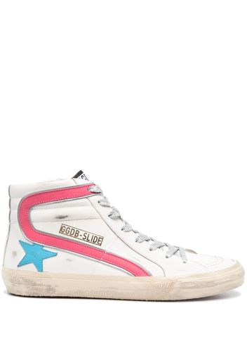 Golden Goose Slide high-top sneakers - White