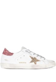 Golden Goose Neutral Superstar glitter leather sneakers - Neutrals