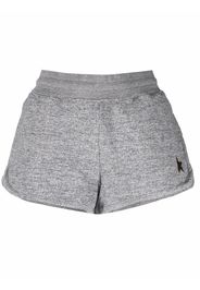 Golden Goose embroidered-logo shorts - Grey