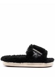 Golden Goose Poolstar shearling slides - Black