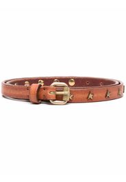 Golden Goose buckle-fastening studded leather belt - Brown